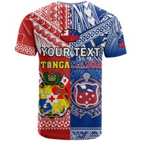 Custom Mate Maa Tonga and Toa Samoa Rugby T Shirt Polynesian Pattern LT14 - Polynesian Pride