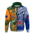 Custom Australia Wallabies and Toa Samoa Rugby Hoodie Aboriginal Mix Polynesian LT14 - Polynesian Pride