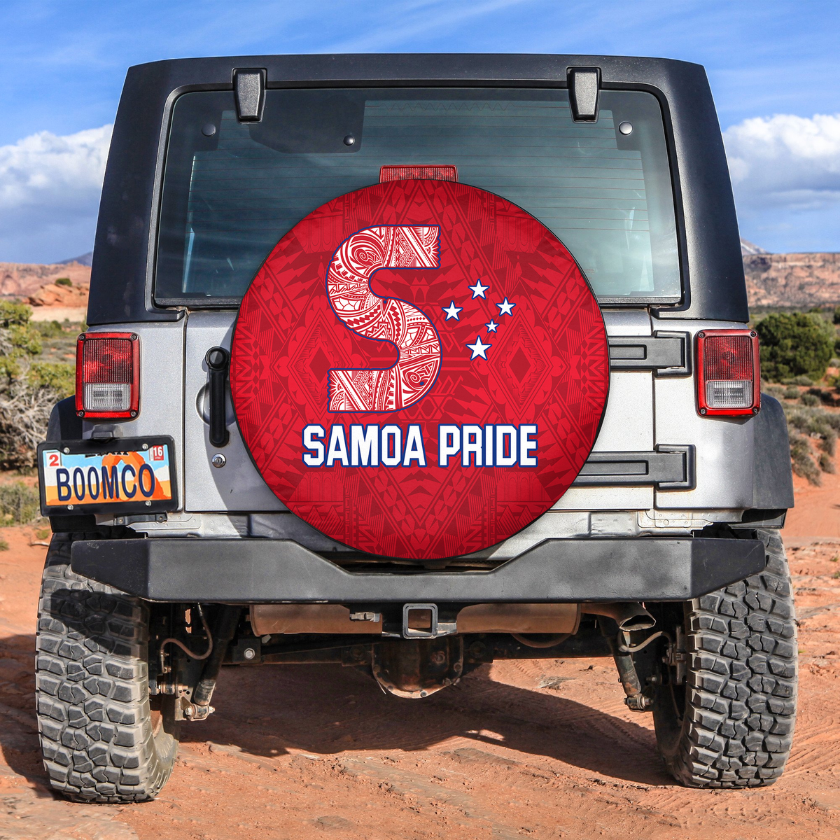 Toa Samoa Rugby Spare Tire Cover Samoan Pride LT13 No hole - Polynesian Pride
