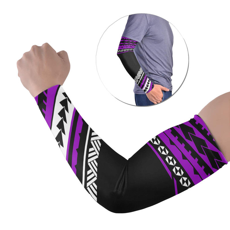 Polynesian Arm Sleeve (Set of 2) Simple Purple No.1 LT6 Set of 2 Purple - Polynesian Pride