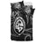 Polynesian Pride Guam With Polynesian Tribal Tattoo and Coat of Arms Bedding Set Black Version LT9 - Polynesian Pride