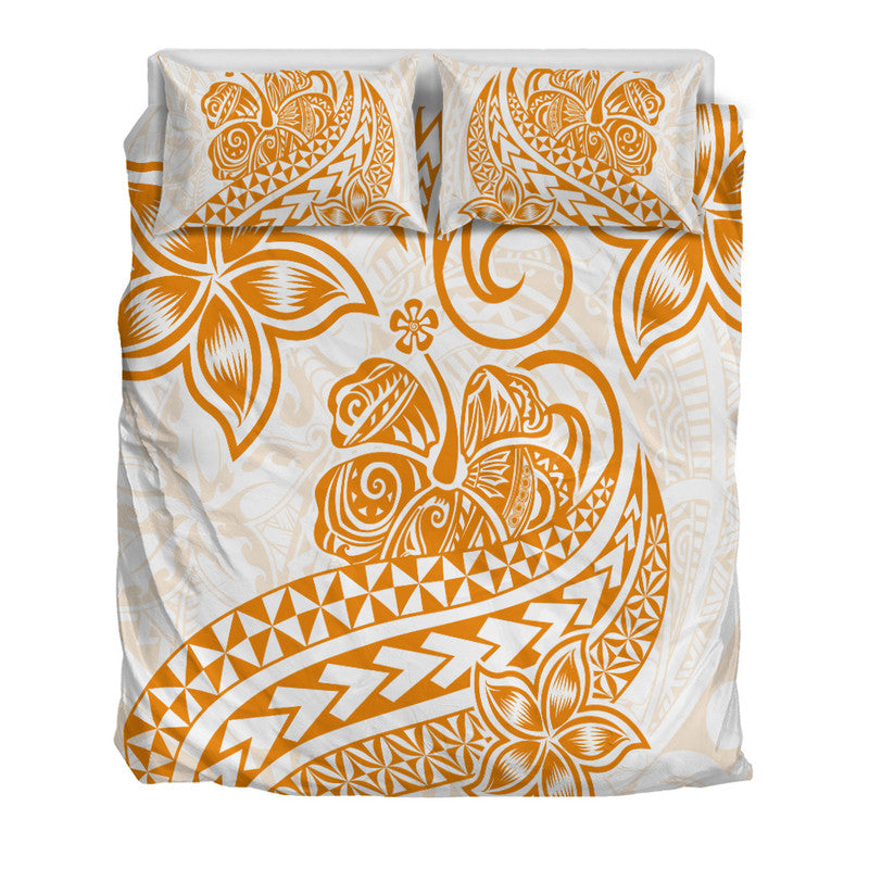 Polynesian Tribal Tattoo Retro Bedding Set Gold Screen Color LT9 - Polynesian Pride