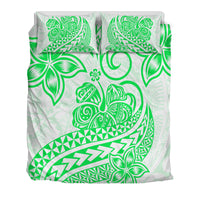 Polynesian Tribal Tattoo Retro Bedding Set Green Screen Color LT9 - Polynesian Pride