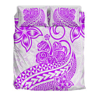 Polynesian Tribal Tattoo Retro Bedding Set Purple Screen Color LT9 - Polynesian Pride