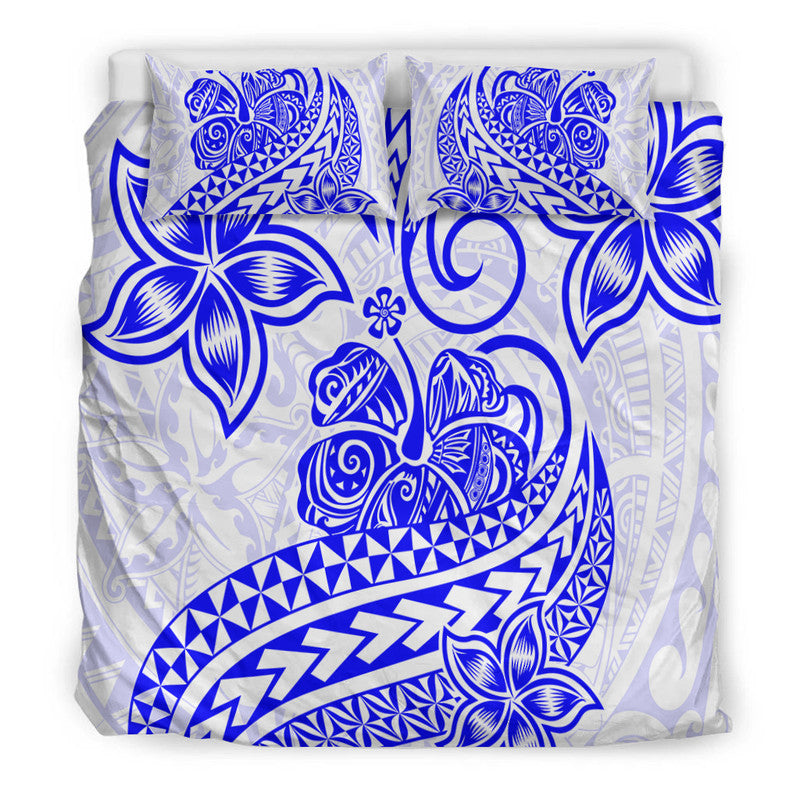 Polynesian Tribal Tattoo Retro Bedding Set Blue Screen Color LT9 - Polynesian Pride