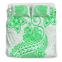Polynesian Tribal Tattoo Retro Bedding Set Green Screen Color LT9 - Polynesian Pride