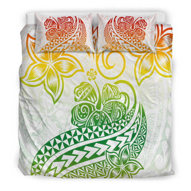 Polynesian Tribal Tattoo Retro Bedding Set Gradient 02 Screen Color LT9 - Polynesian Pride