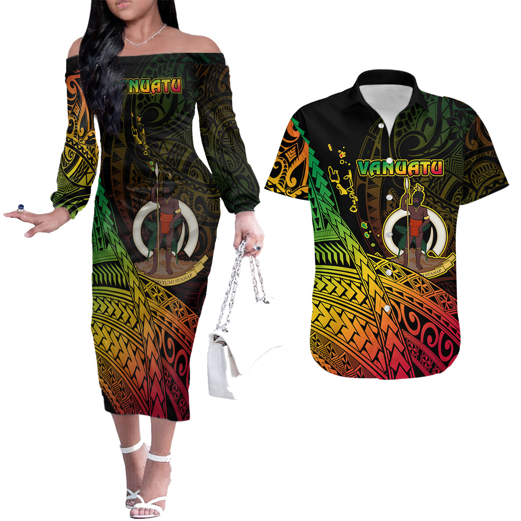 Vanuatu Matching Hawaiian Shirt and Dress Proud To Be A Ni Van LT14 Reggae - Polynesian Pride