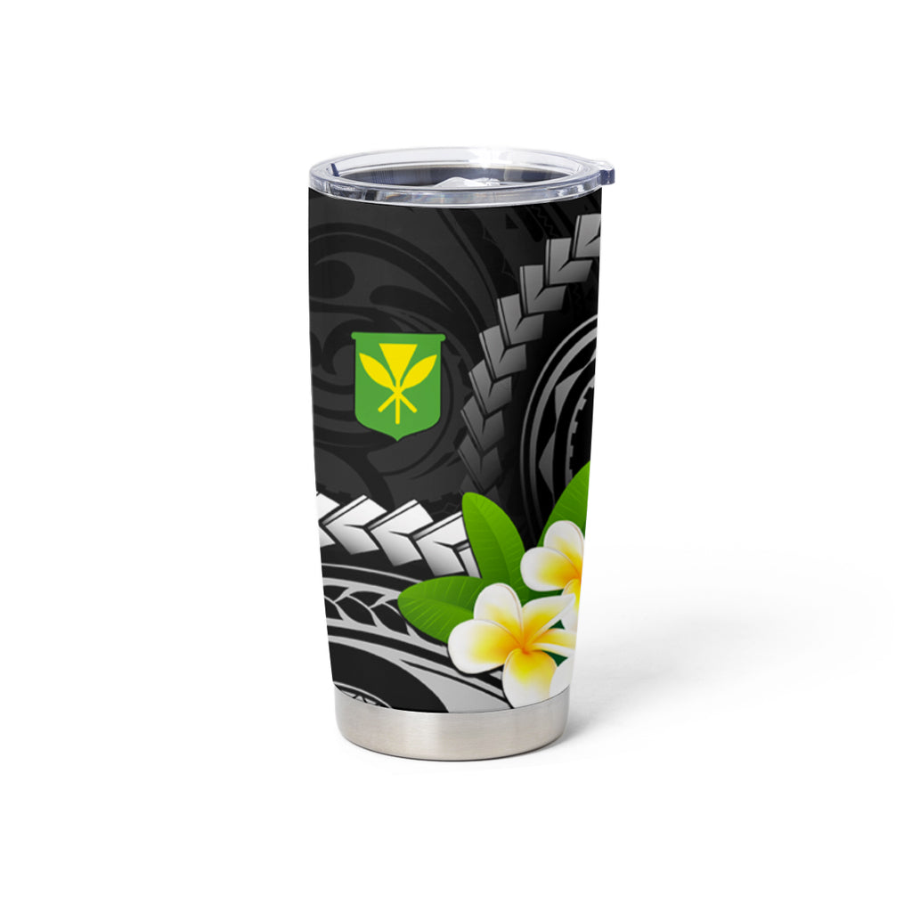 Custom AAPI Heritage Month Tumbler Cup Polynesian Tribal Tattoo