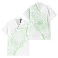 Custom Photo Samoa White Sunday Hawaiian Shirt Lotu Tamaiti Teuila With Samoan Siapo CTM05 - Polynesian Pride