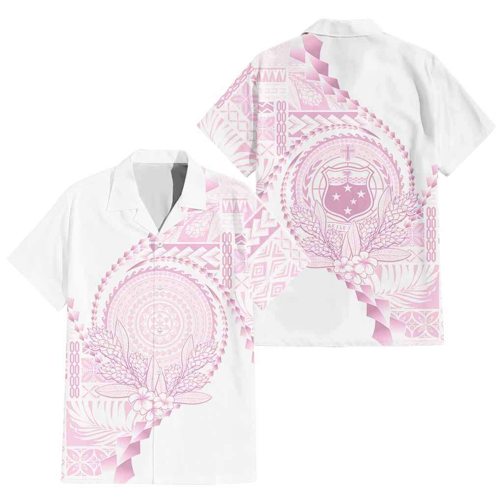 Custom Photo Samoa White Sunday Hawaiian Shirt Lotu Tamaiti Teuila With Samoan Siapo CTM05 - Polynesian Pride