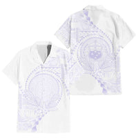 Custom Photo Samoa White Sunday Hawaiian Shirt Lotu Tamaiti Teuila With Samoan Siapo CTM05 - Polynesian Pride