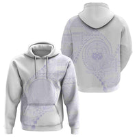Custom Photo Samoa White Sunday Hoodie Lotu Tamaiti Teuila With Samoan Siapo CTM05 - Polynesian Pride