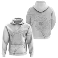 Custom Photo Samoa White Sunday Hoodie Lotu Tamaiti Teuila With Samoan Siapo CTM05 - Polynesian Pride