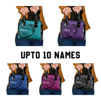 Custom Photo Happy Mother's Day Shoulder Handbag Polynesian Pattern CTM05