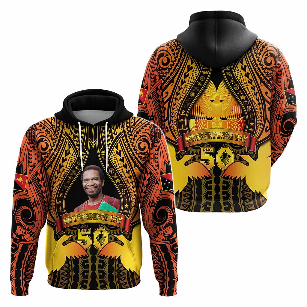 Custom Photo Papua New Guinea Independence Day Hoodie 50th Anniversary