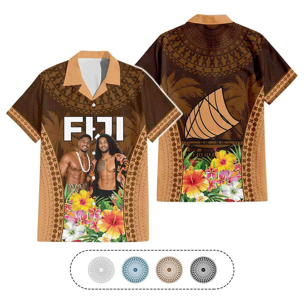 Custom Photo Fiji Day Hawaiian Shirt Tropical Vibes