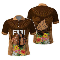 Custom Photo Fiji Day Polo Shirt Tropical Vibes