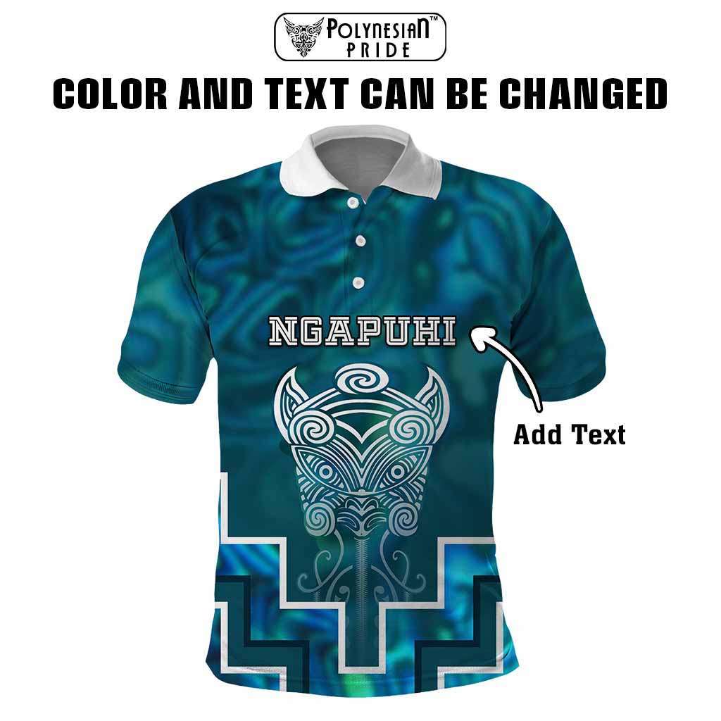 Custom New Zealand Aotearoa Iwi Polo Shirt Maori Tiki With Poutama Motifs CTM05 - Polynesian Pride