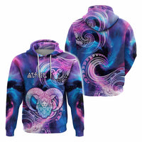 Custom Zodiac Signs Hoodie With Polynesian Pattern