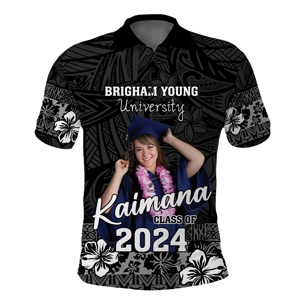 Custom Photo Graduation Ceremony Polo Shirt Graduate Congratulations Polynesian Pattern CTM05 - Polynesian Pride