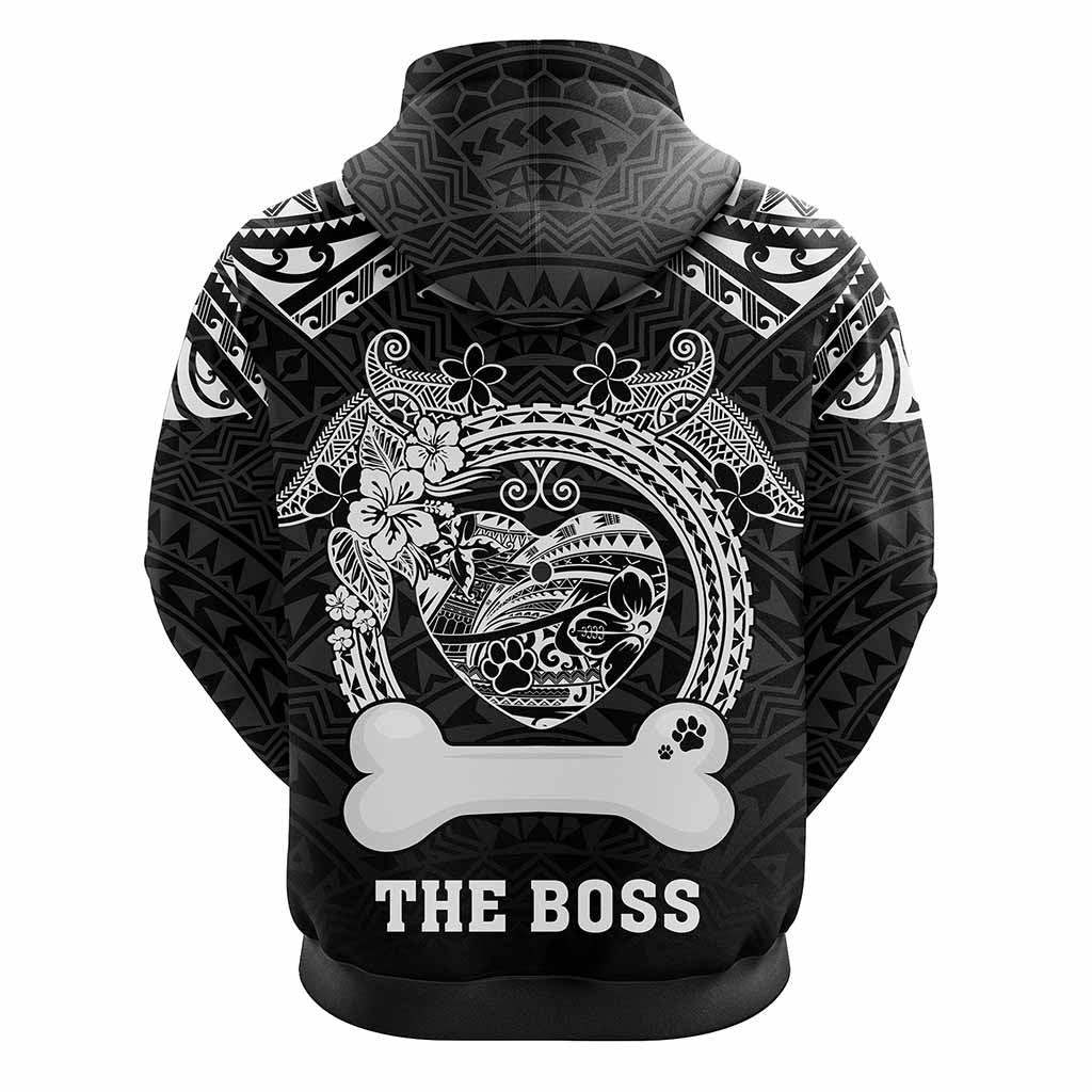 Custom Dog Hoodie With Polynesian Pattern