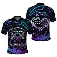 Custom Suicide Prevention Awareness Memorial Polo Shirt In Loving Memory Polynesian Style - Polynesian Pride
