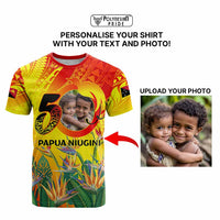 Custom Photo Papua Niugini Hapi 50th Indipendens T Shirt Year of PNG 1975-2025