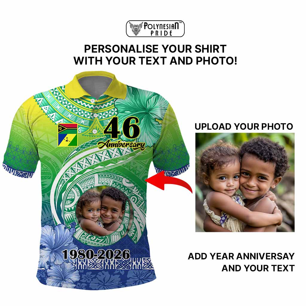 Custom Photo Malampa Province Polo Shirt Vanuatu Yumi Indipendens Dei