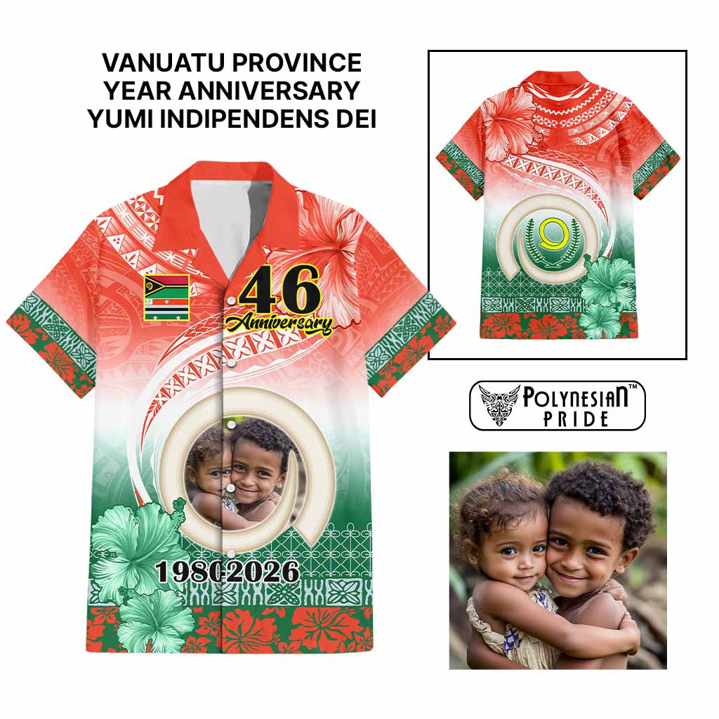 Custom Photo Penama Province Hawaiian Shirt Vanuatu Yumi Indipendens Dei
