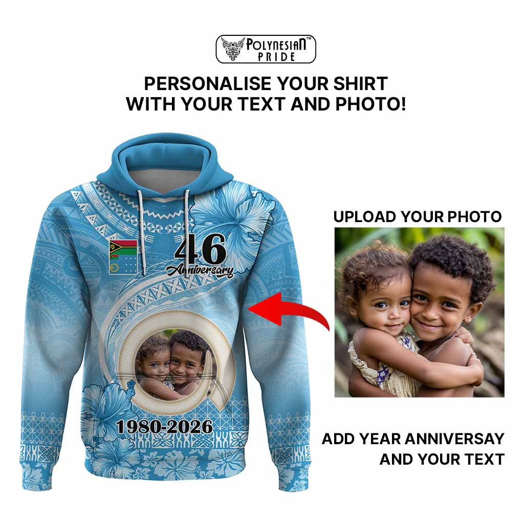 Custom Photo Sanma Province Hoodie Vanuatu Yumi Indipendens Dei