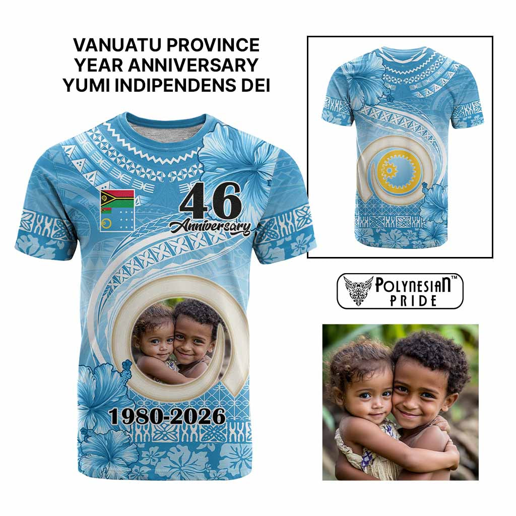 Custom Photo Sanma Province T Shirt Vanuatu Yumi Indipendens Dei