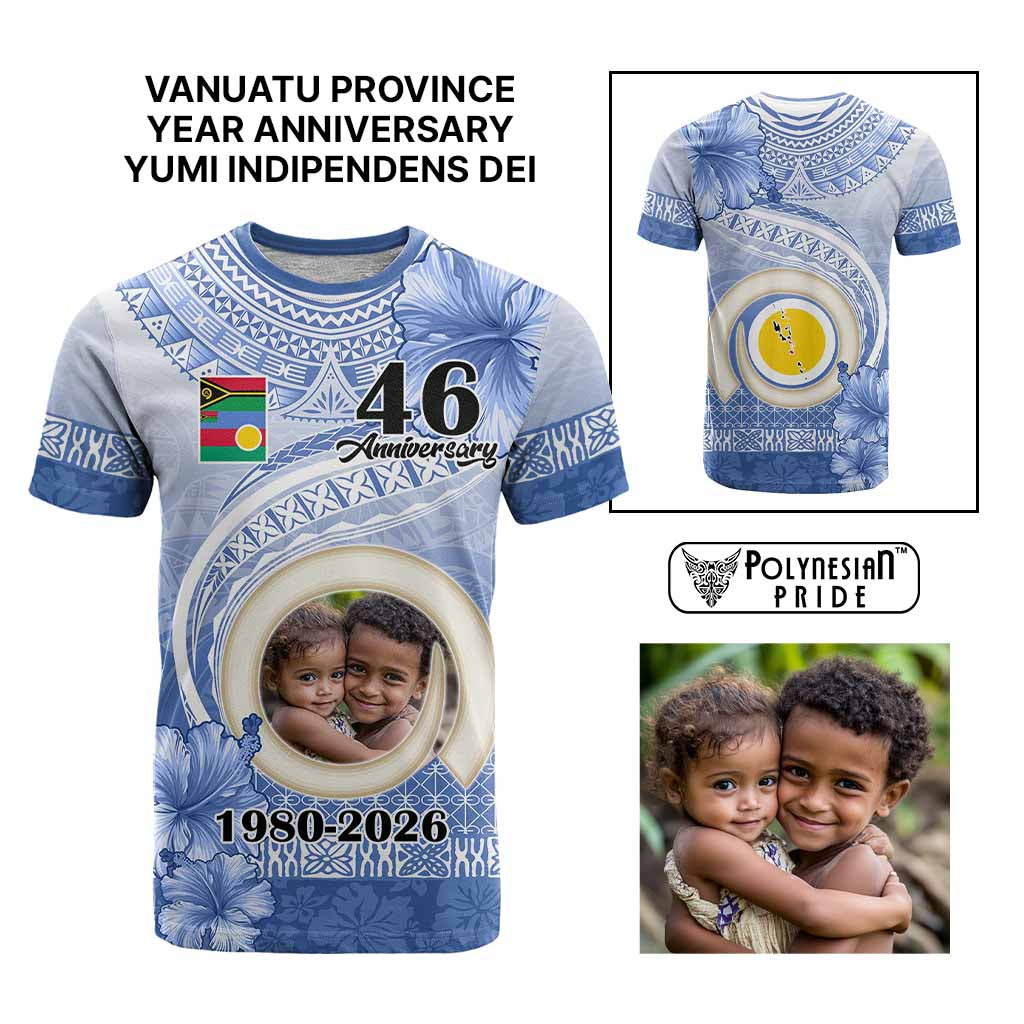 Custom Photo Shefa Province T Shirt Vanuatu Yumi Indipendens Dei