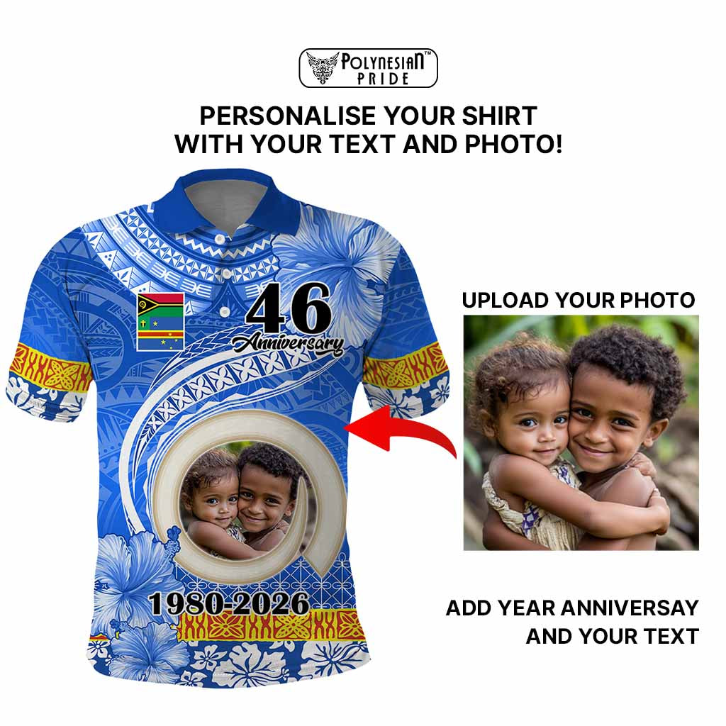 Custom Photo Tafea Province Polo Shirt Vanuatu Yumi Indipendens Dei