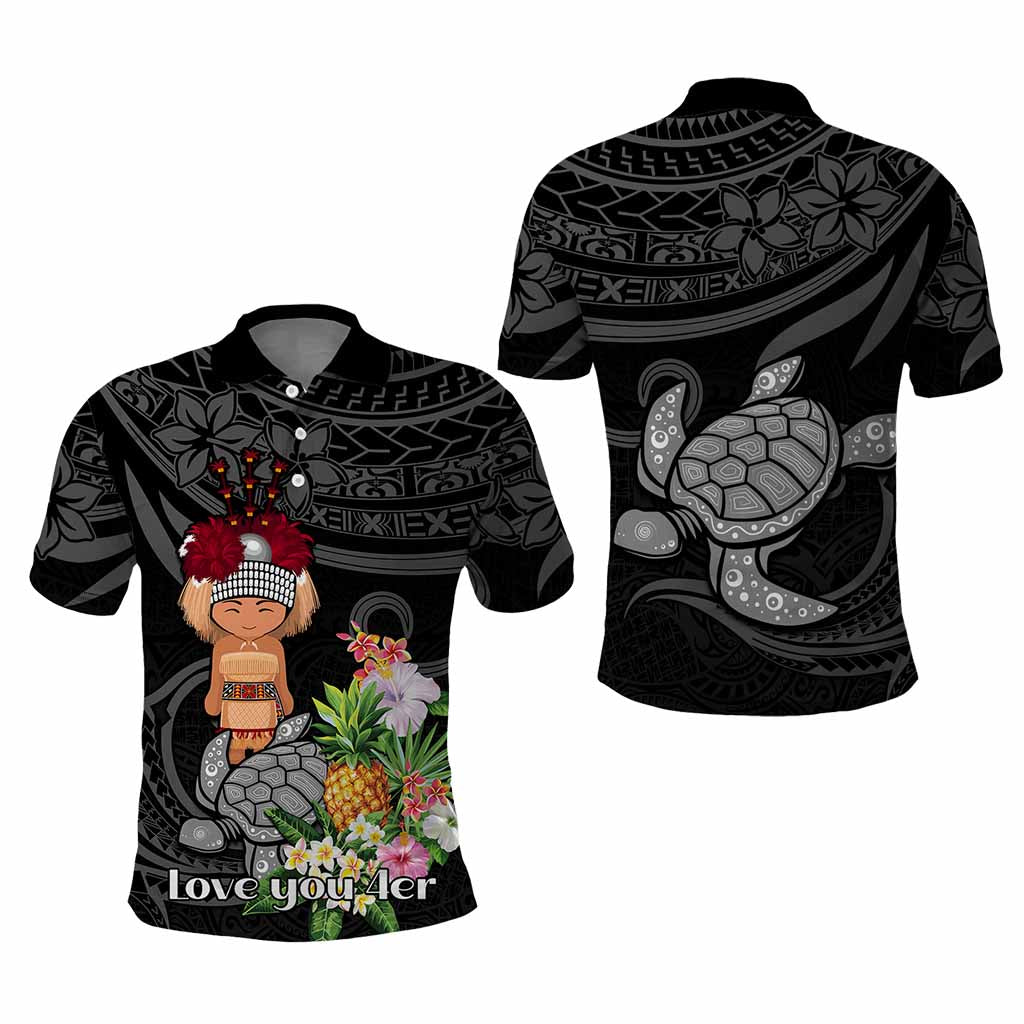 Custom Polynesian Traditional Costume Polo Shirt Tropical Flower