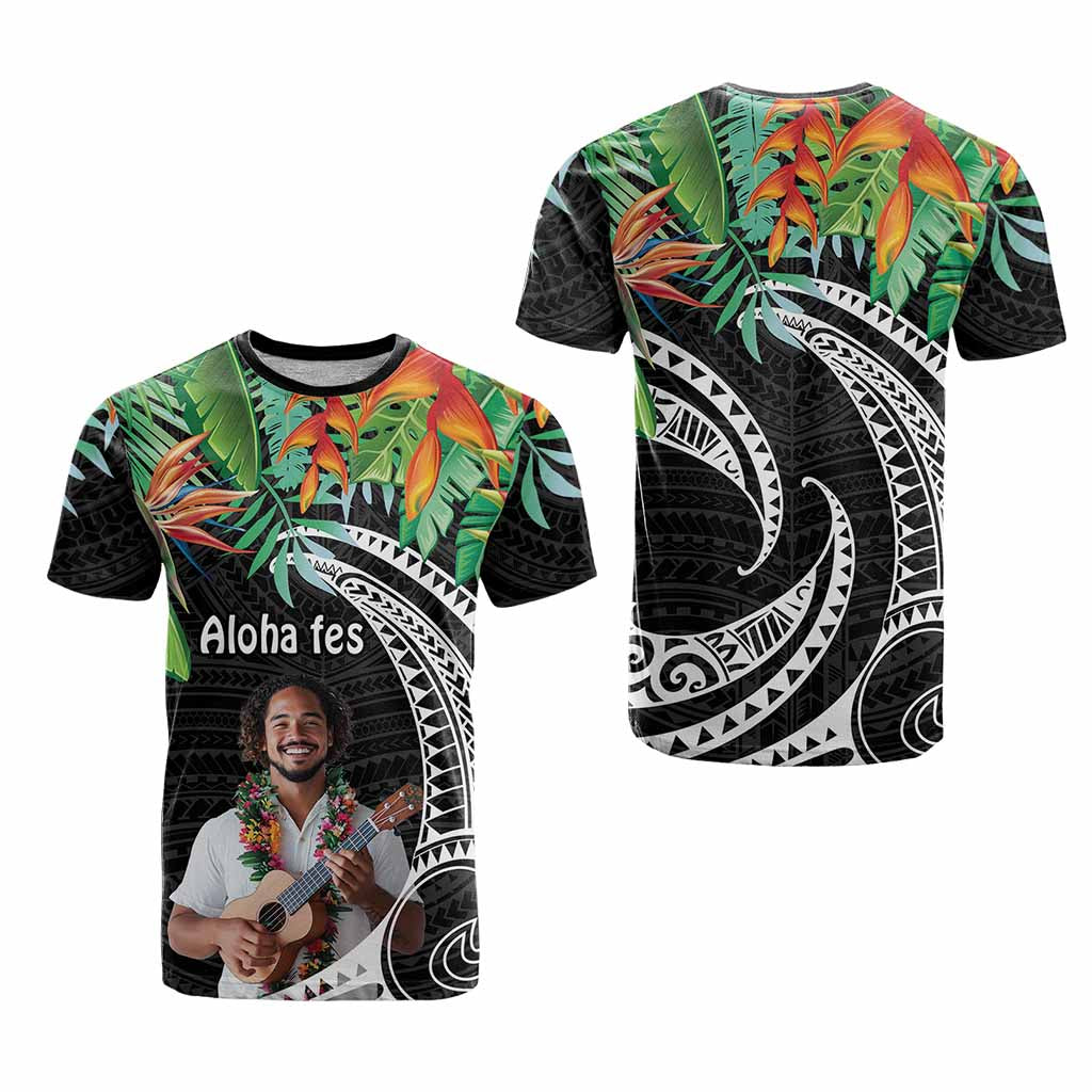 Custom Photo Polynesian Tribal Tattoo with Tropical Vibe T Shirt