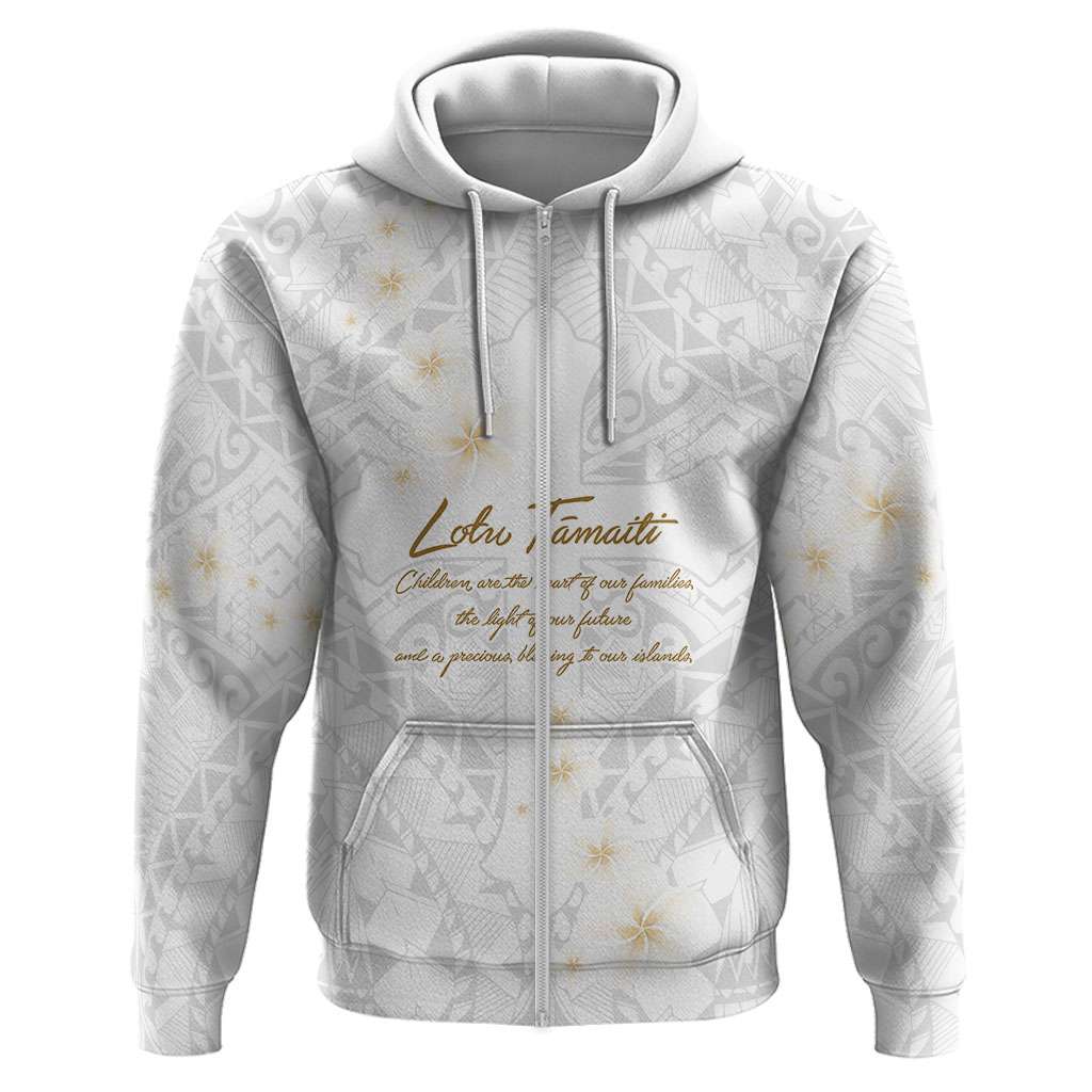 Christian Cross Floral Personalized Text Hoodie Polynesian Plumeria Tribal Motif