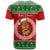 Custom Photo Aloha Hawaii Christmas T Shirt Tiki Santa Mele Kalikimaka