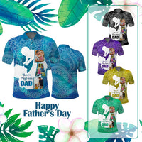 Custom Photo Polynesia Father's Day Polo Shirt Dad You Are My Hero