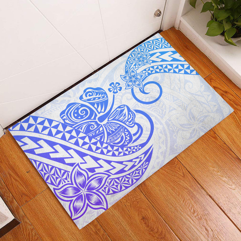 Polynesian Tribal Tattoo Retro Door Mat Gradient 04 Screen Color LT9 Gradient - Polynesian Pride