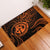 Polynesian Pride Guam With Polynesian Tribal Tattoo and Coat of Arms Door Mat Orange Version LT9 Orange - Polynesian Pride