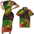 Polynesian Pride Hawaii Matching Outfit For Couples Plumeria Polynesian Tribal American Samoa Bodycon Dress And Hawaii Shirt - Polynesian Pride