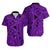 Polynesian Matching Dress and Hawaiian Shirt Tattoo Plumeria Purple LT14 - Polynesian Pride