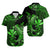 Hawaii Hammerhead Shark Hawaiian Shirt Polynesian Kakau With Kanaka Green LT14 Green - Polynesian Pride