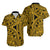 Polynesian Pride Hawaiian Shirt Polynesia Tribal Tattoo Plumeria Gold LT14 Gold - Polynesian Pride