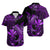 Hawaii Hammerhead Shark Hawaiian Shirt Polynesian Kakau With Kanaka Purple LT14 Purple - Polynesian Pride