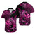 Hawaii Hammerhead Shark Hawaiian Shirt Polynesian Kakau With Kanaka Pink LT14 Pink - Polynesian Pride