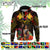 Custom Photo Papua New Guinea Provinces Hoodie Flag With Polynesian Tropical Flowers CTM14 - Polynesian Pride