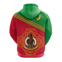 Custom Vanuatu Zip Hoodie Pattern Sand Drawing LT13 - Polynesian Pride