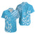 Hawaii Summer Matching Dress and Hawaiian Shirt Mix Polynesian Light Blue LT6 No Dress Light Blue - Polynesian Pride